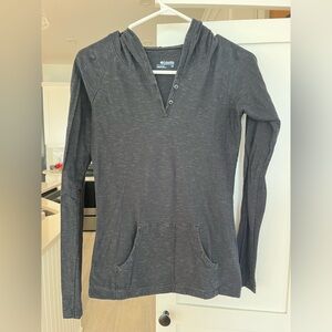 Columbia Black- dark grey Button-Up Hoodie